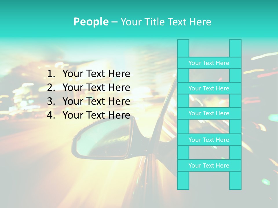 Building Blur Road PowerPoint Template