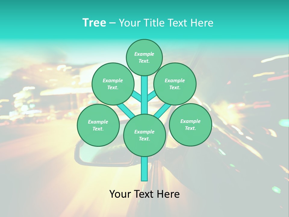 Building Blur Road PowerPoint Template