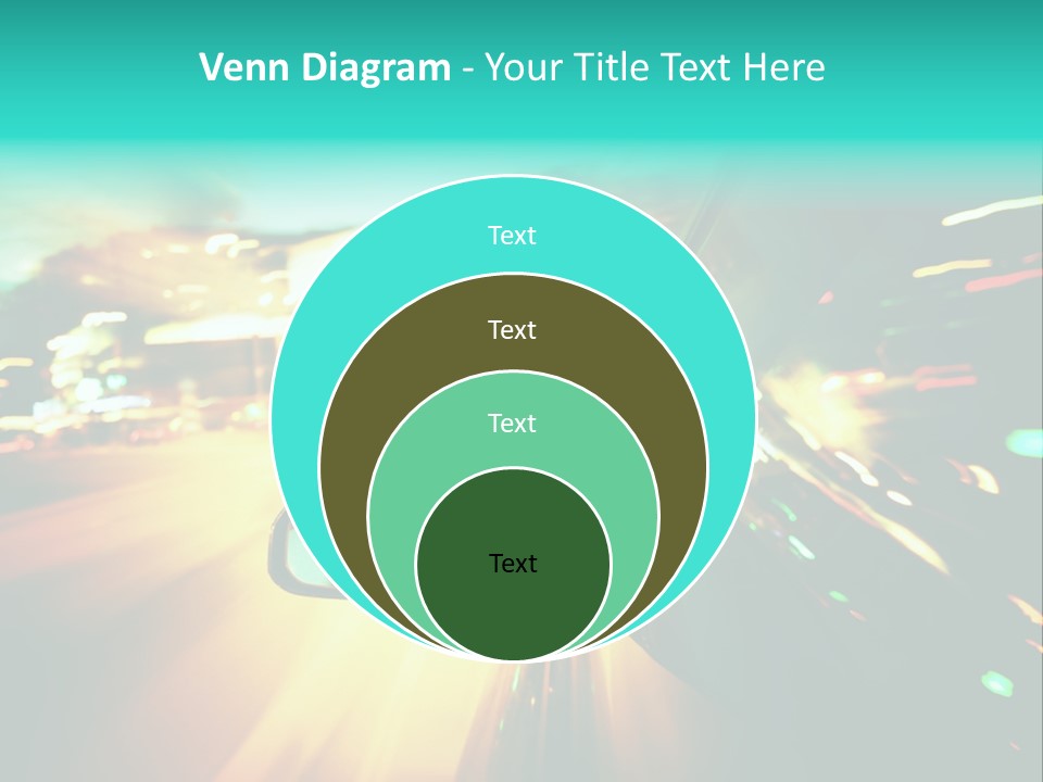 Building Blur Road PowerPoint Template