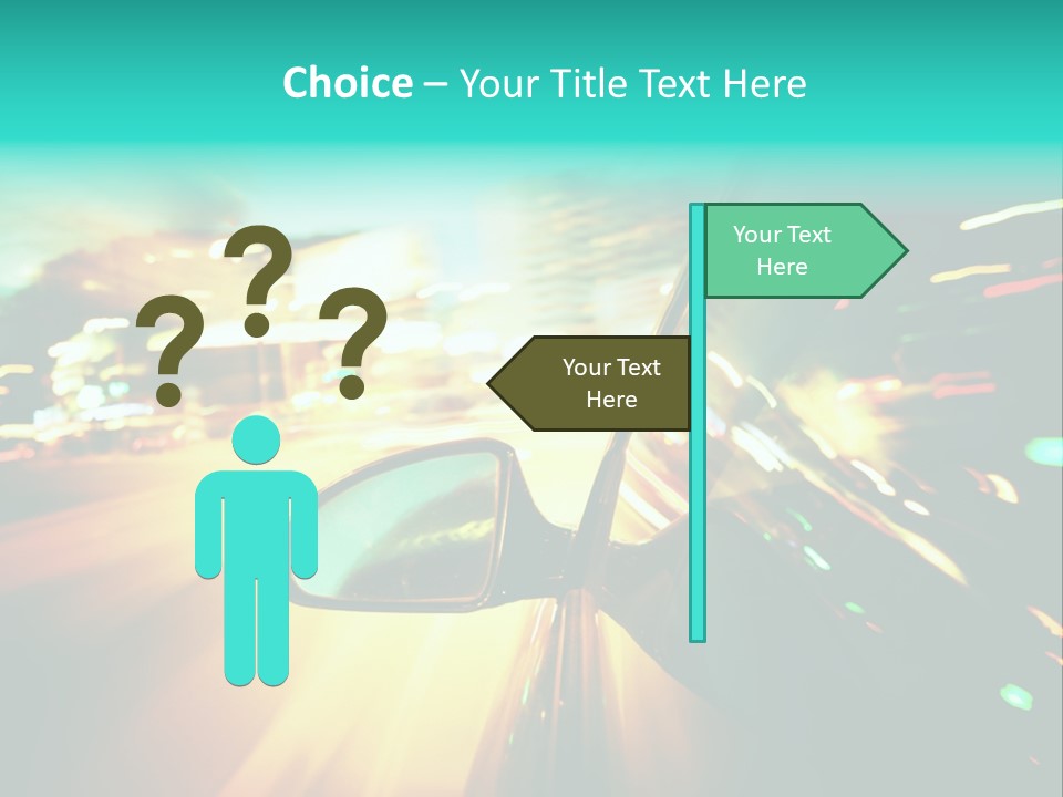 Building Blur Road PowerPoint Template