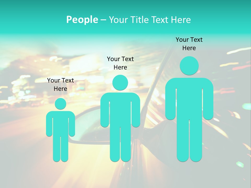 Building Blur Road PowerPoint Template