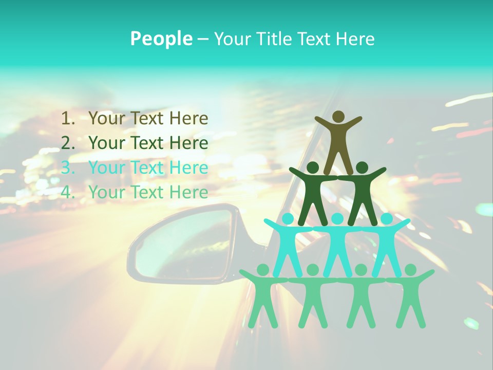 Building Blur Road PowerPoint Template