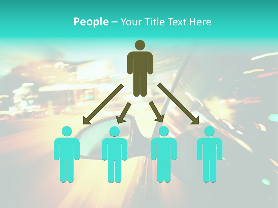 Building Blur Road PowerPoint Template