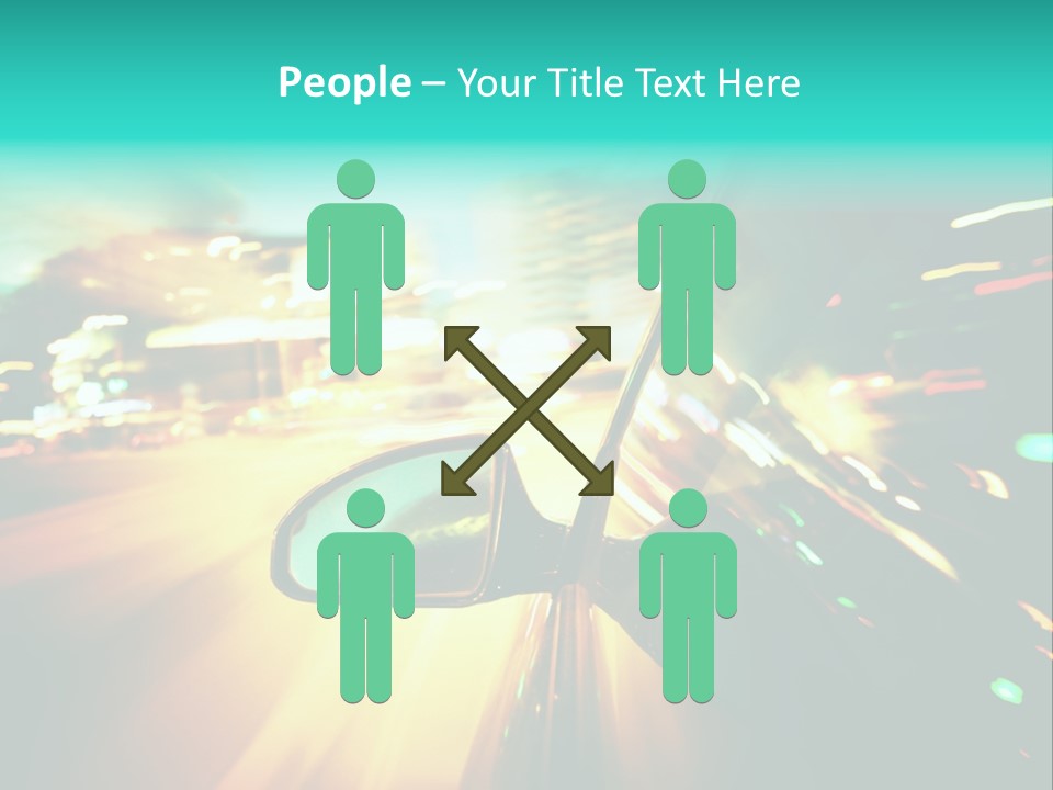 Building Blur Road PowerPoint Template