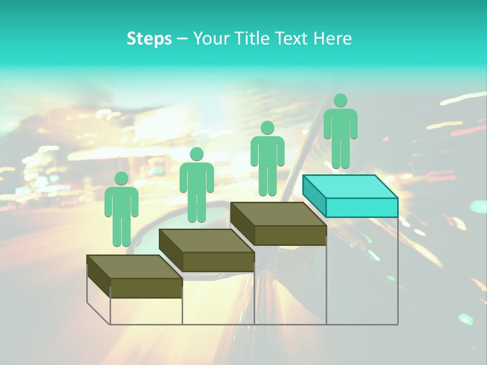 Building Blur Road PowerPoint Template
