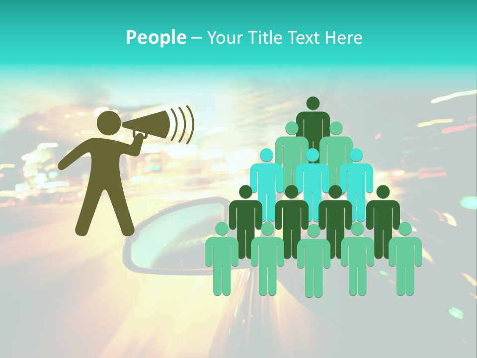 Building Blur Road PowerPoint Template