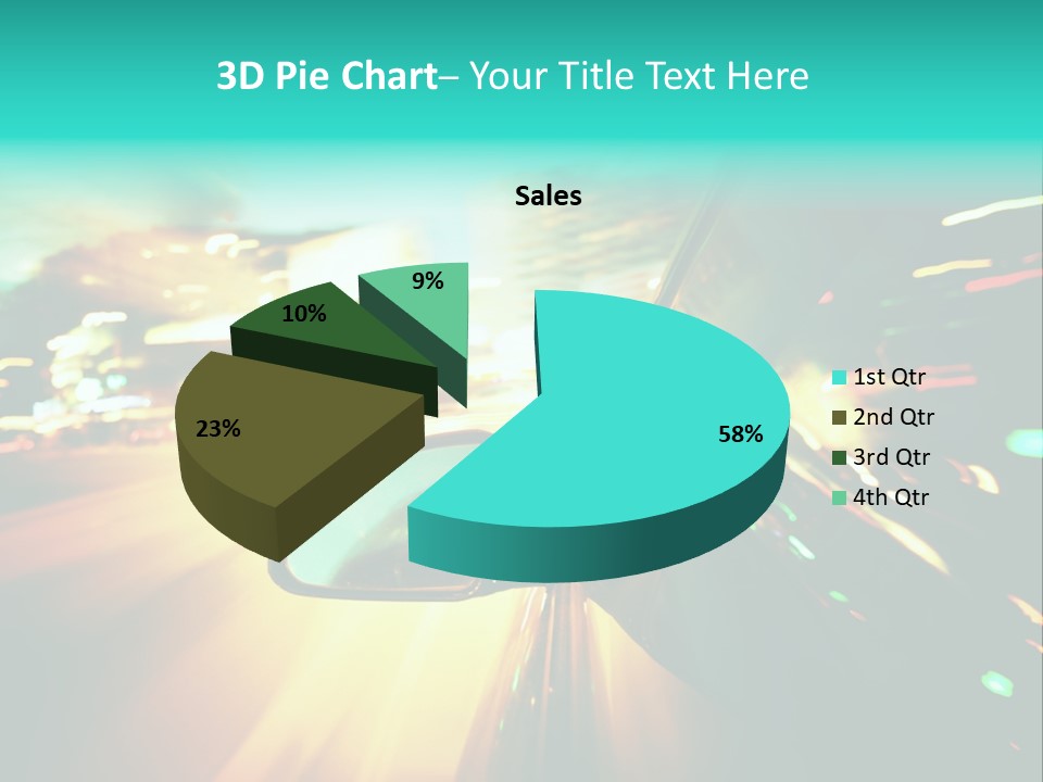 Building Blur Road PowerPoint Template
