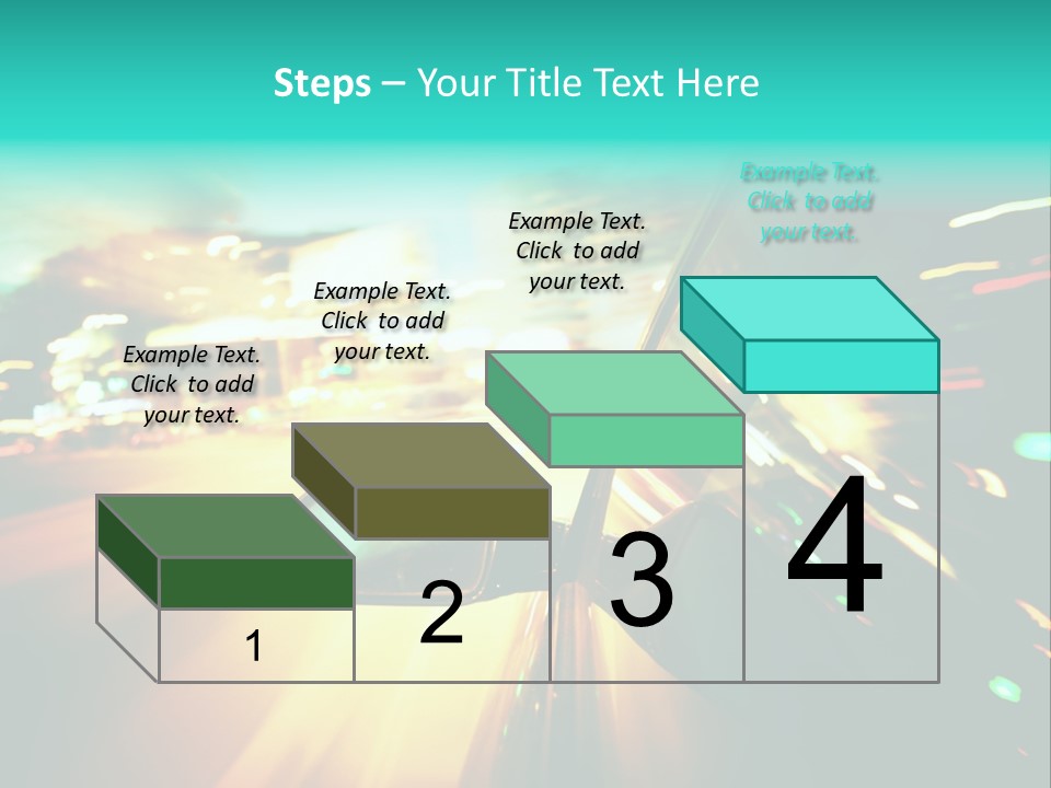 Building Blur Road PowerPoint Template