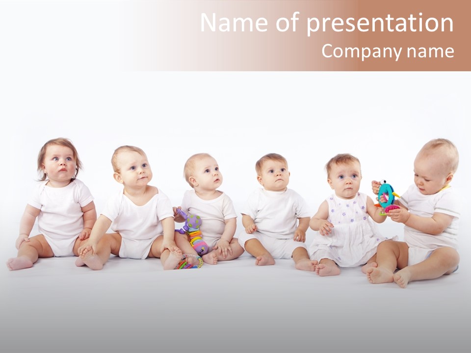 Toys Innocent Infant PowerPoint Template