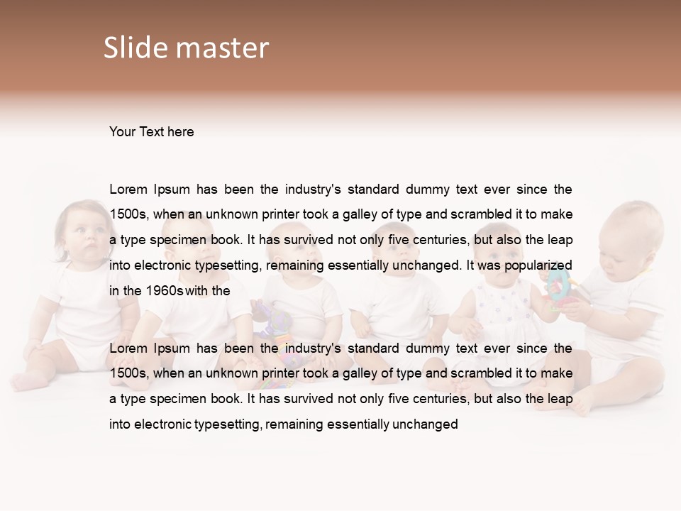 Toys Innocent Infant PowerPoint Template