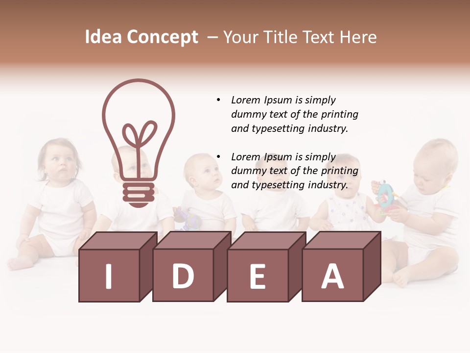 Toys Innocent Infant PowerPoint Template