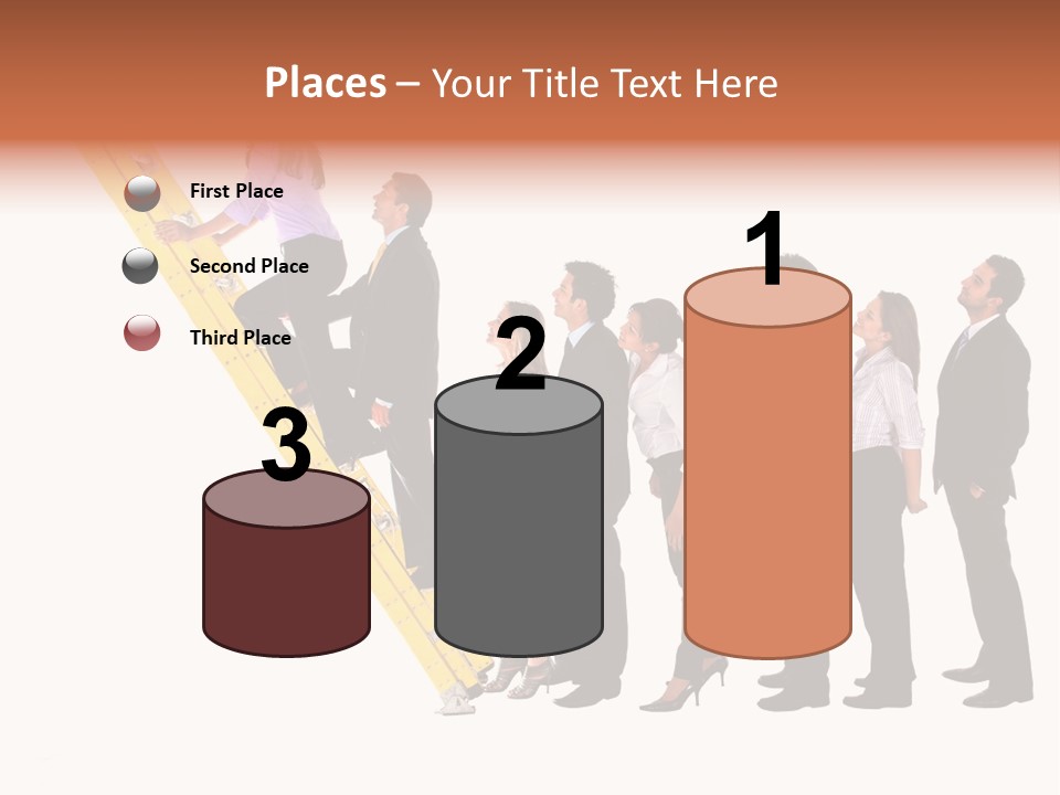Ladder Females Corporate PowerPoint Template