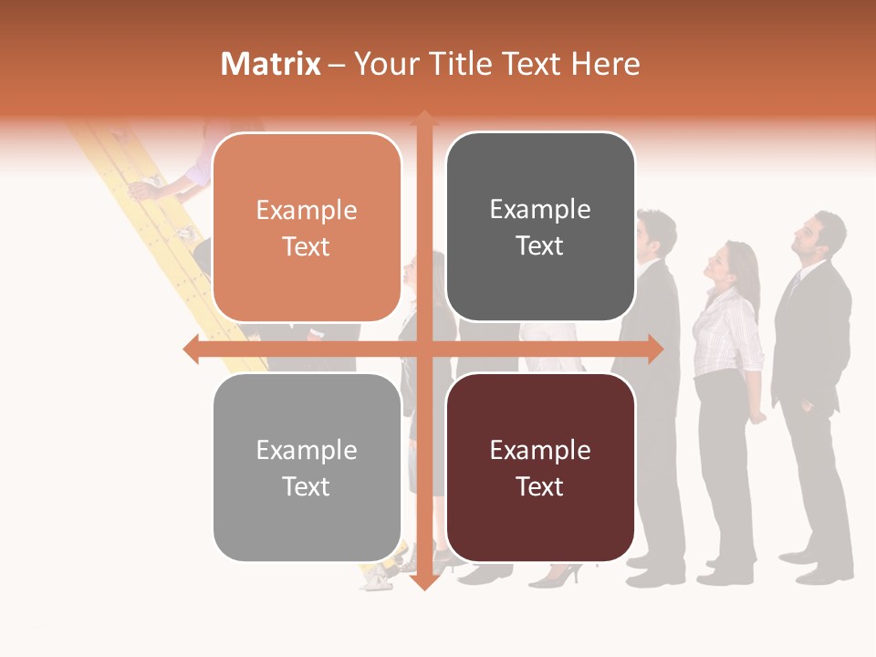 Ladder Females Corporate PowerPoint Template