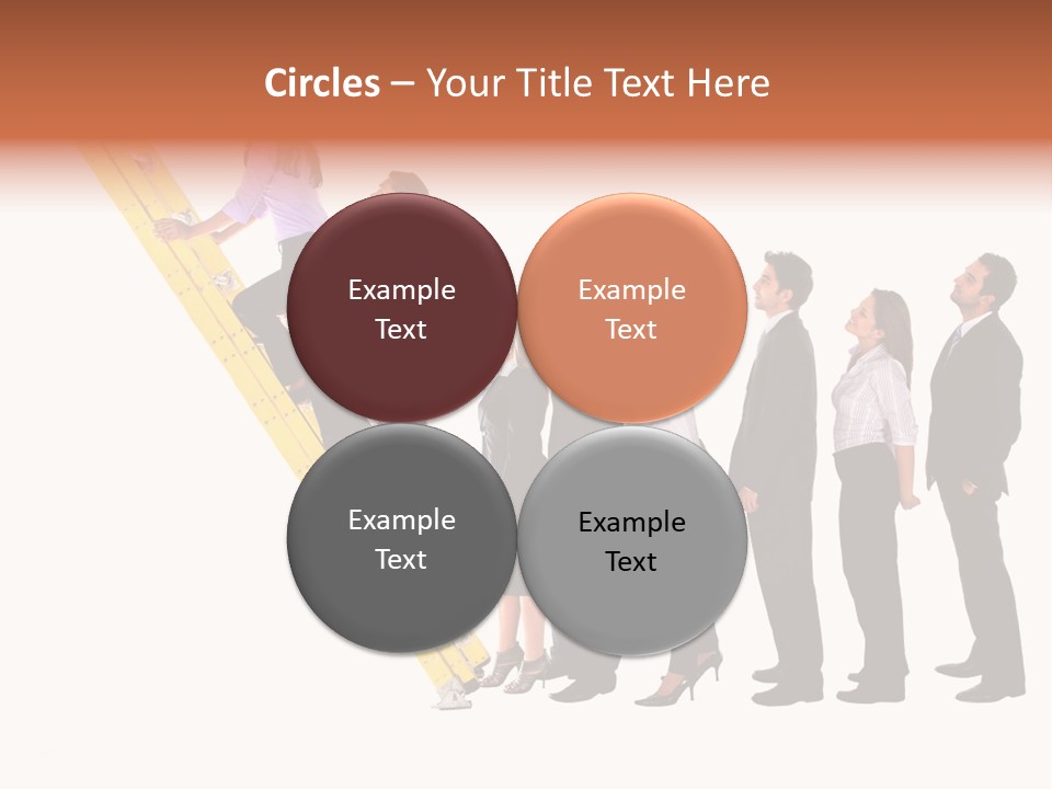 Ladder Females Corporate PowerPoint Template