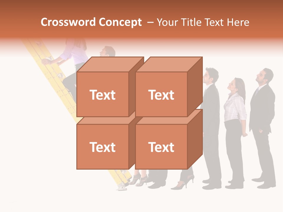 Ladder Females Corporate PowerPoint Template