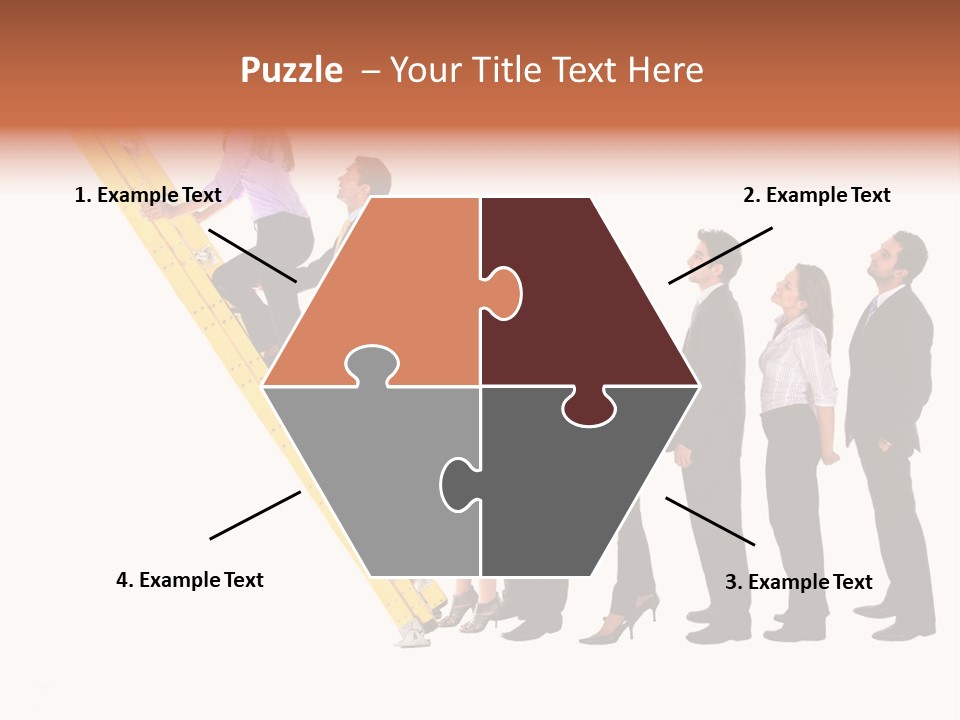 Ladder Females Corporate PowerPoint Template