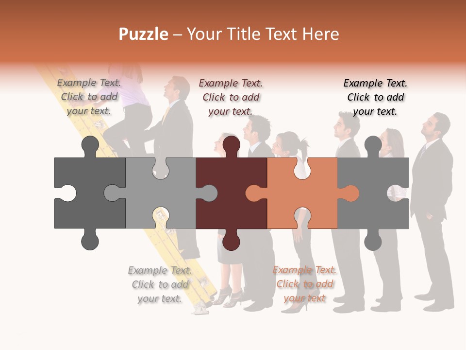 Ladder Females Corporate PowerPoint Template