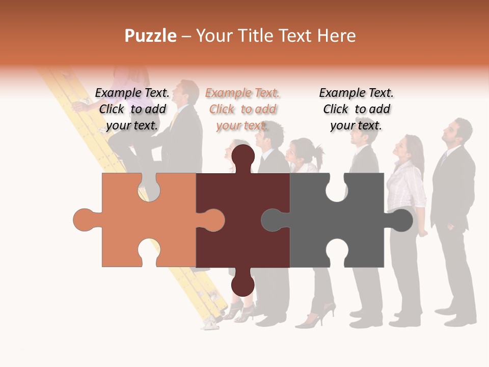 Ladder Females Corporate PowerPoint Template