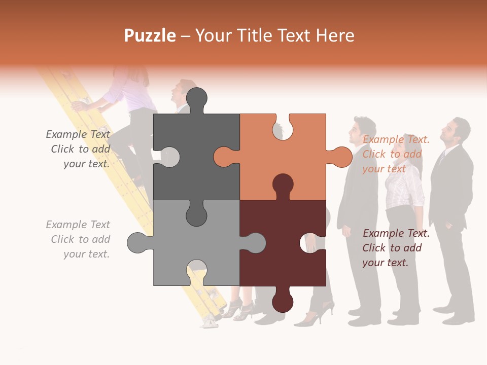 Ladder Females Corporate PowerPoint Template