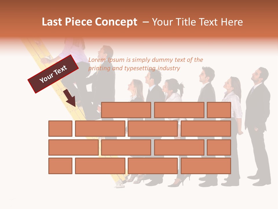 Ladder Females Corporate PowerPoint Template
