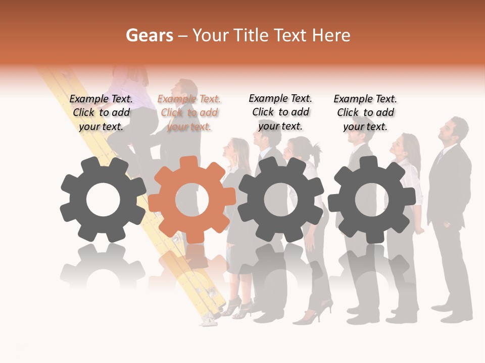 Ladder Females Corporate PowerPoint Template