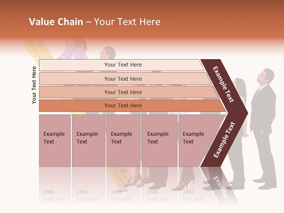 Ladder Females Corporate PowerPoint Template