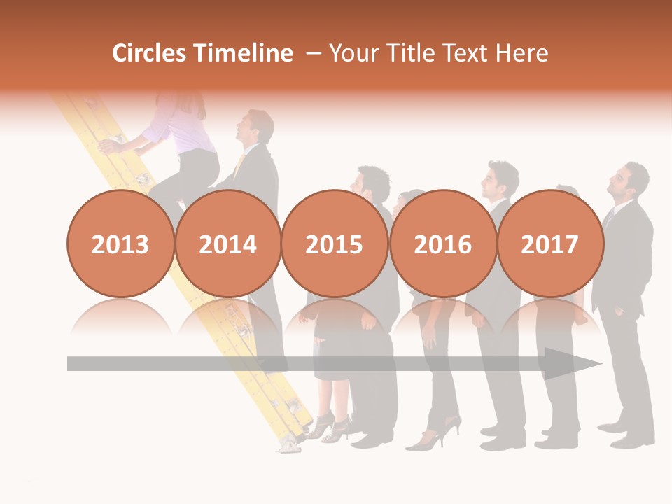 Ladder Females Corporate PowerPoint Template