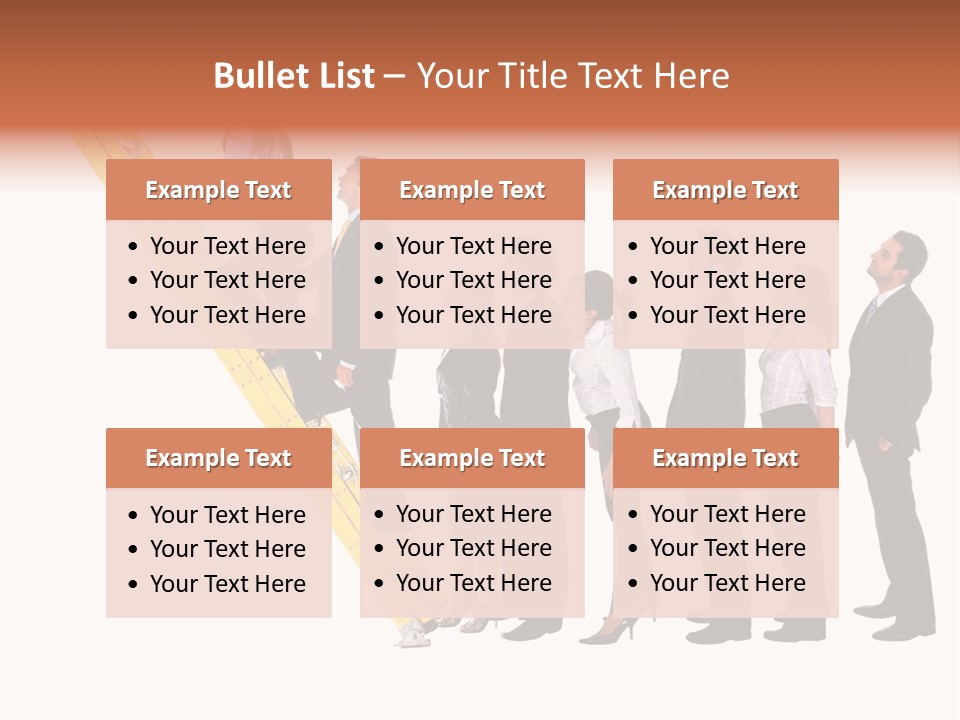 Ladder Females Corporate PowerPoint Template