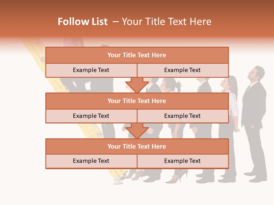 Ladder Females Corporate PowerPoint Template