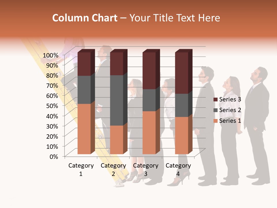Ladder Females Corporate PowerPoint Template