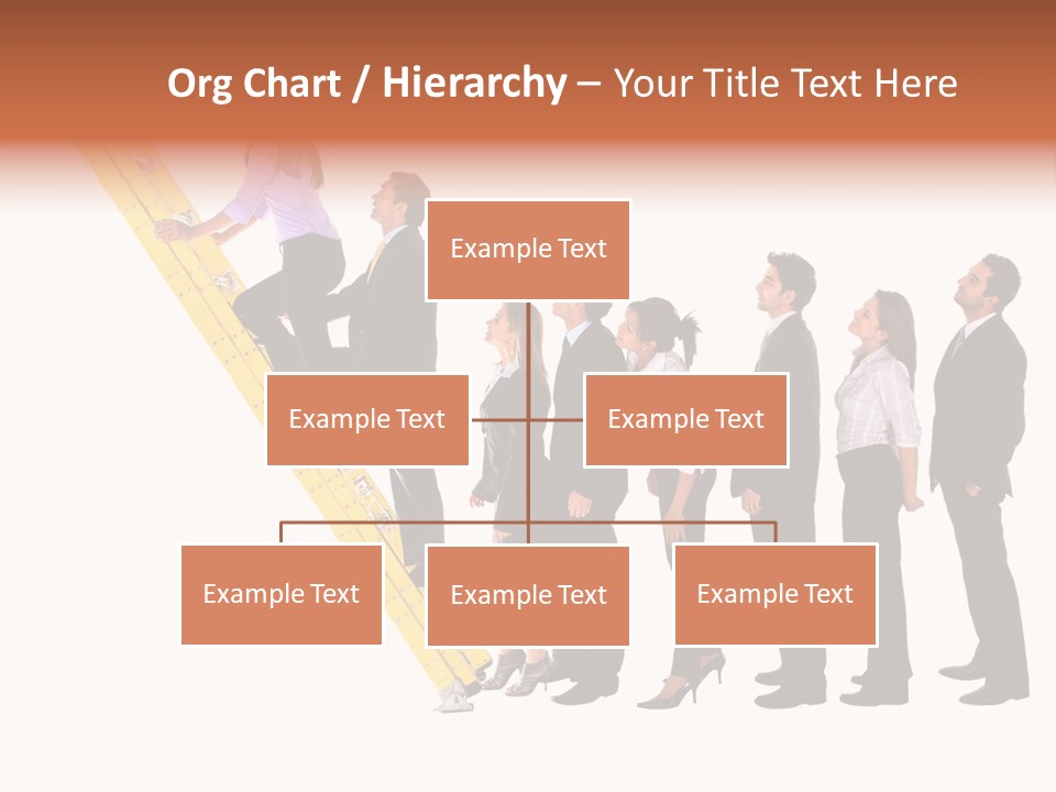 Ladder Females Corporate PowerPoint Template