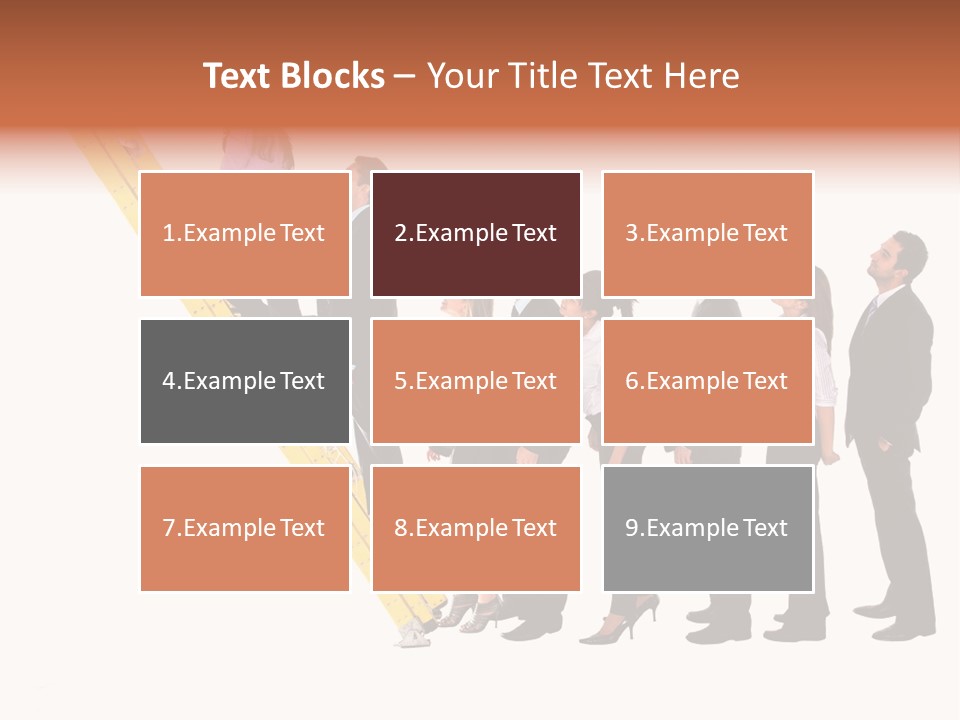 Ladder Females Corporate PowerPoint Template