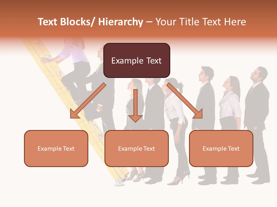 Ladder Females Corporate PowerPoint Template