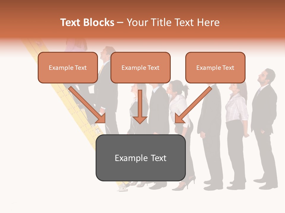 Ladder Females Corporate PowerPoint Template