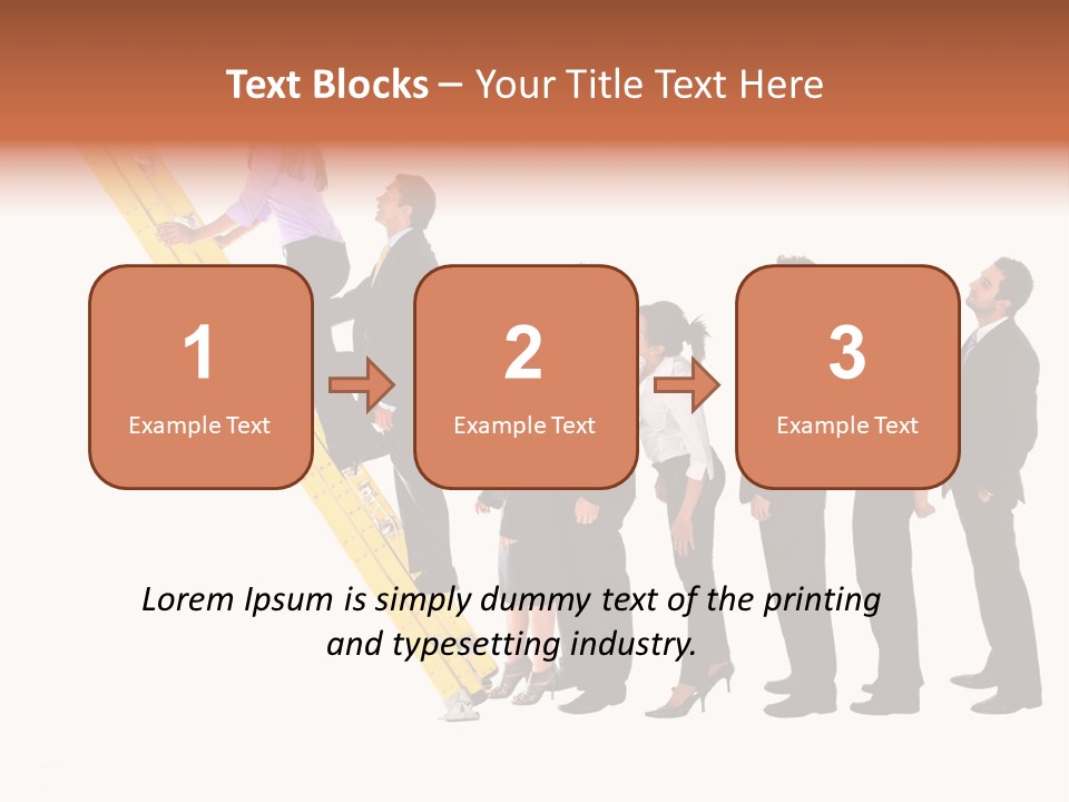 Ladder Females Corporate PowerPoint Template