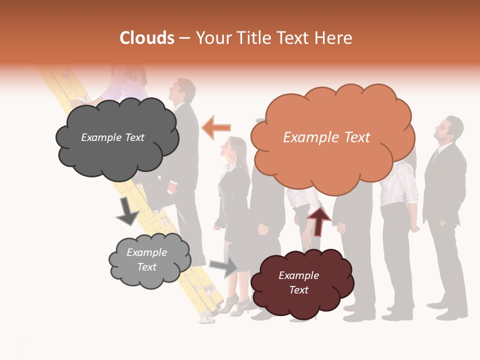 Ladder Females Corporate PowerPoint Template