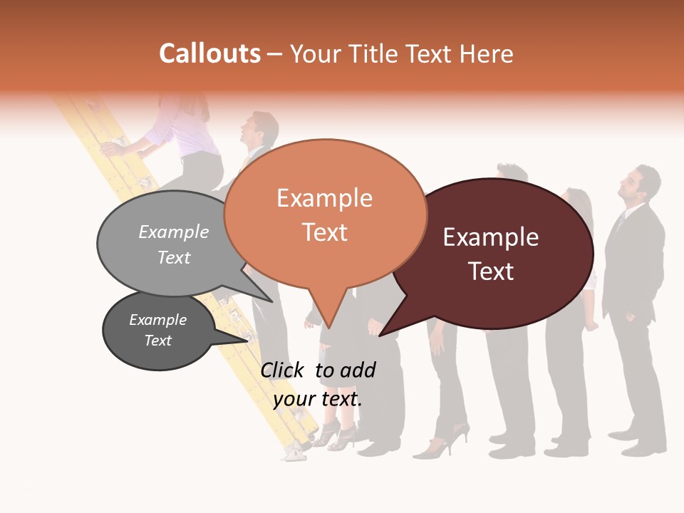 Ladder Females Corporate PowerPoint Template