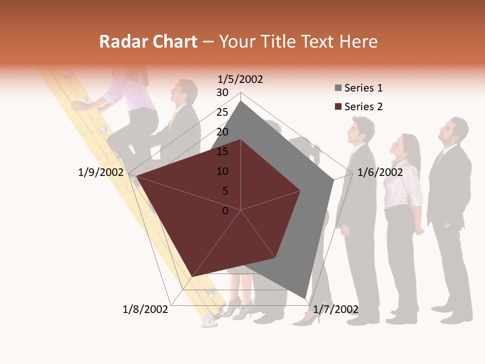 Ladder Females Corporate PowerPoint Template