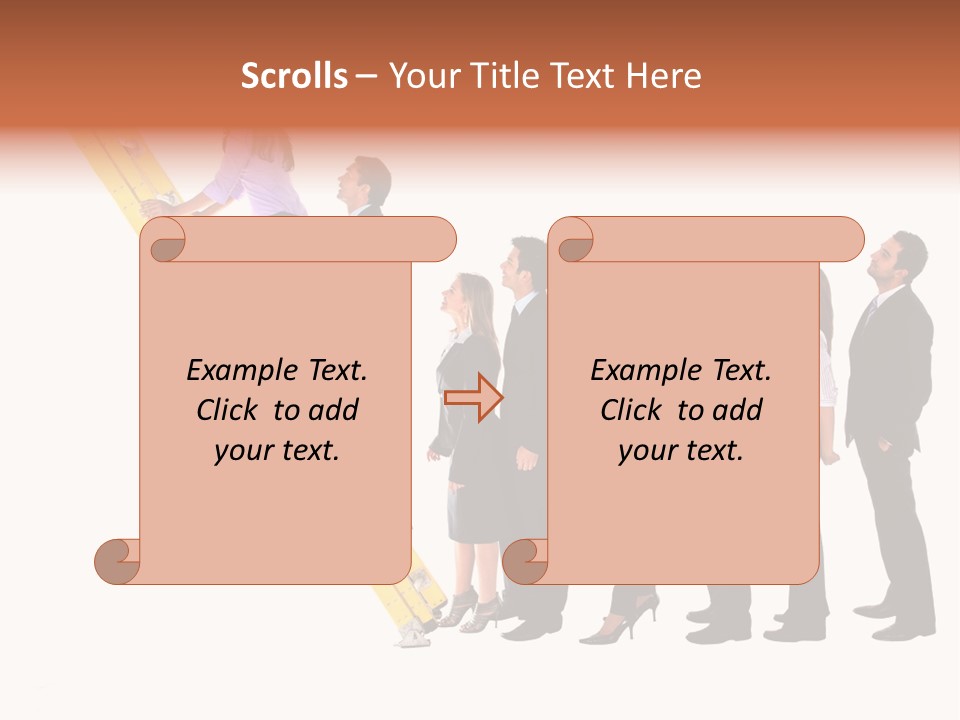 Ladder Females Corporate PowerPoint Template