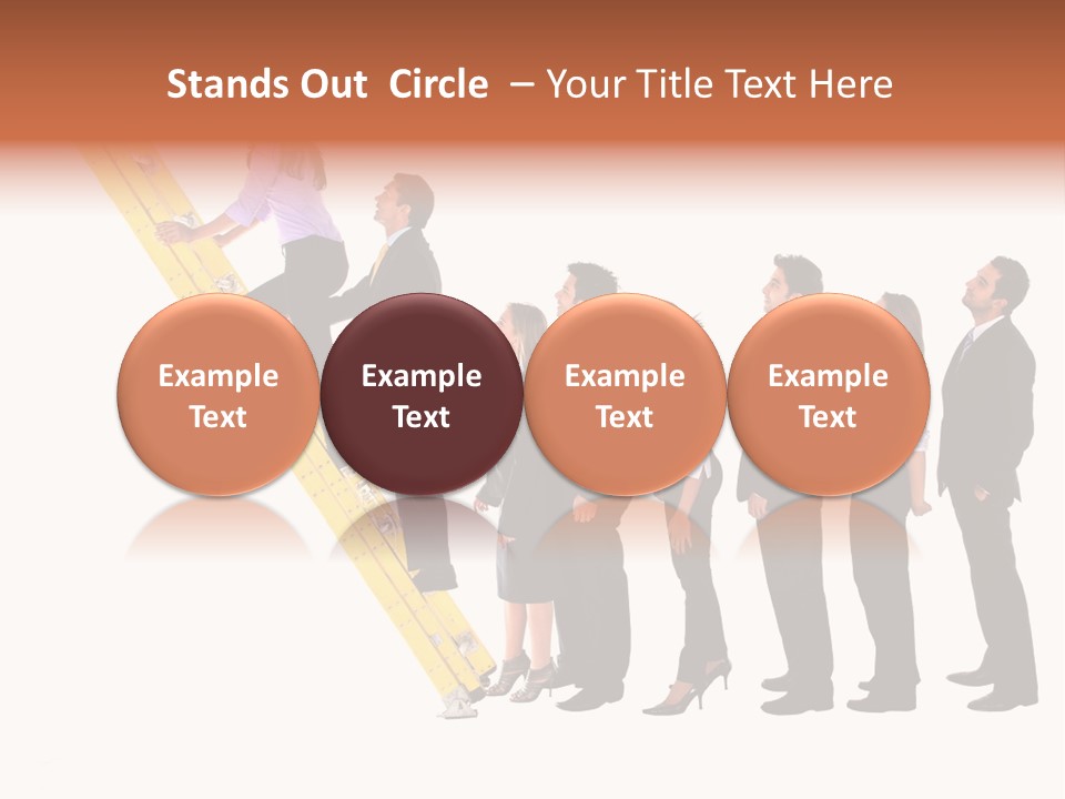 Ladder Females Corporate PowerPoint Template