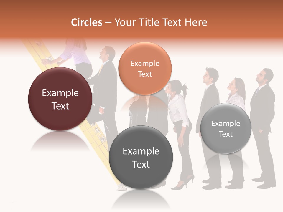 Ladder Females Corporate PowerPoint Template