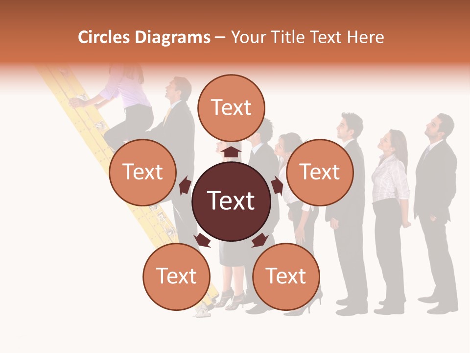 Ladder Females Corporate PowerPoint Template