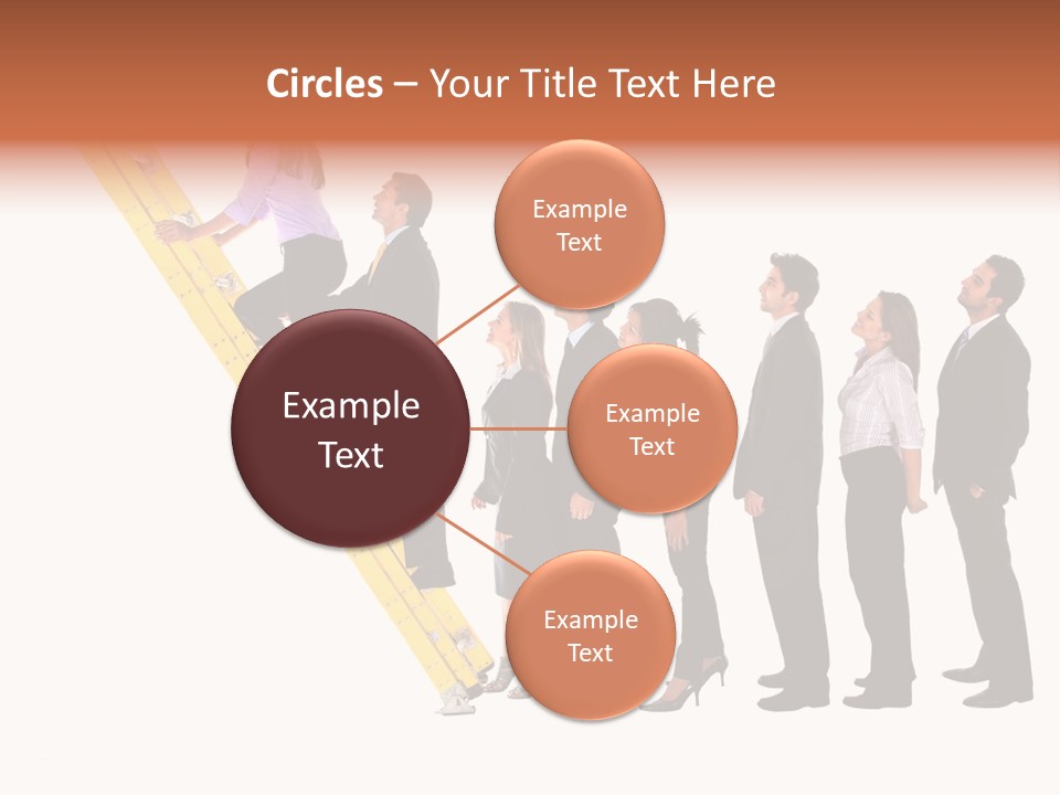 Ladder Females Corporate PowerPoint Template