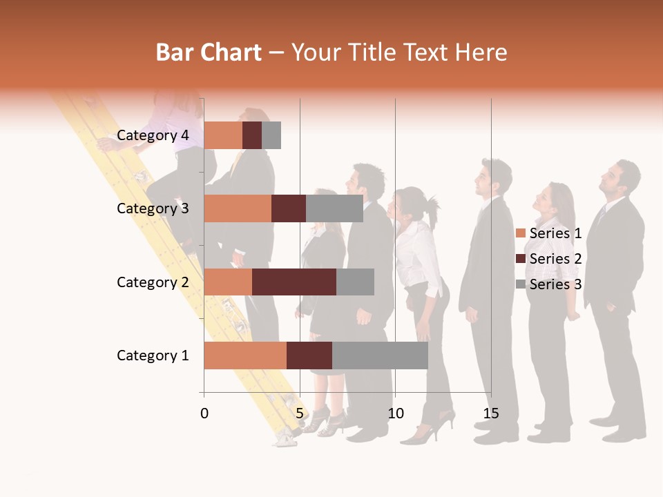 Ladder Females Corporate PowerPoint Template