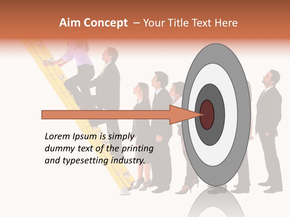 Ladder Females Corporate PowerPoint Template