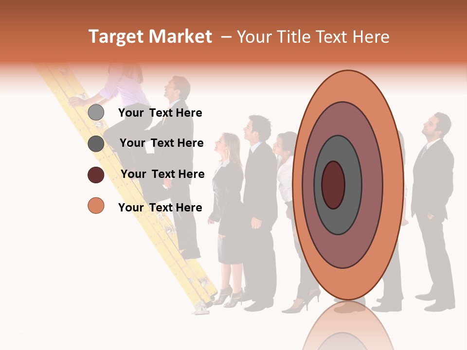 Ladder Females Corporate PowerPoint Template