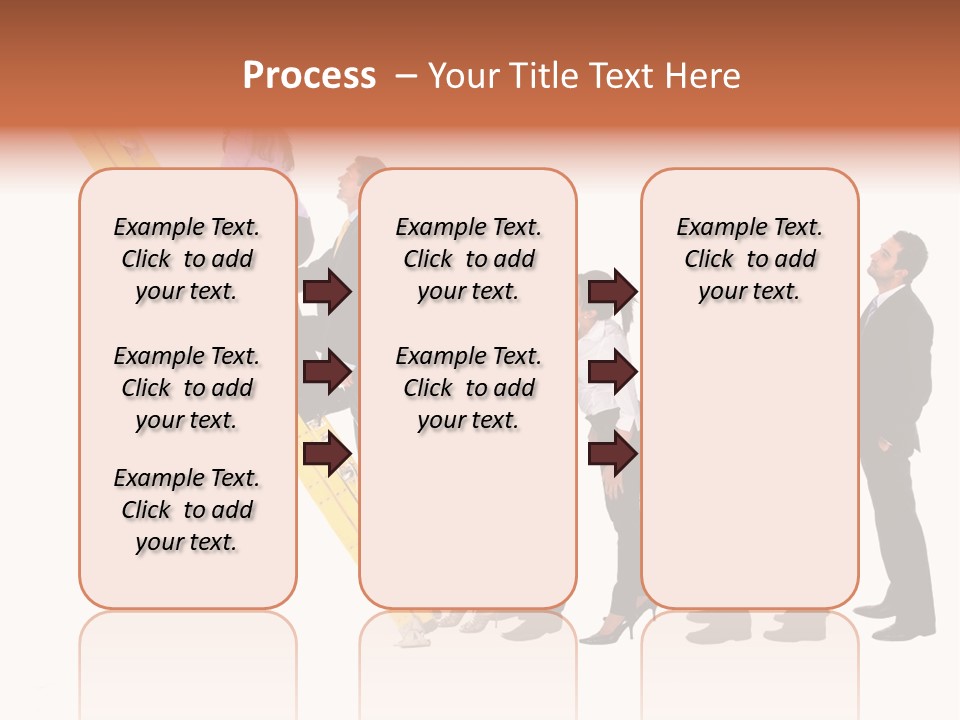 Ladder Females Corporate PowerPoint Template