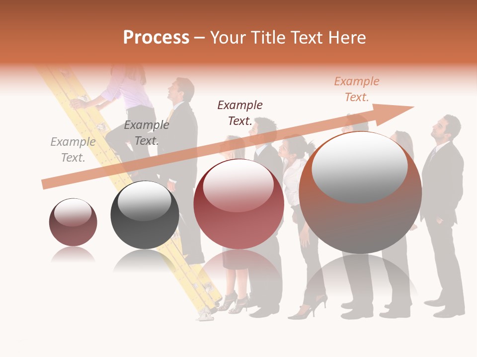 Ladder Females Corporate PowerPoint Template