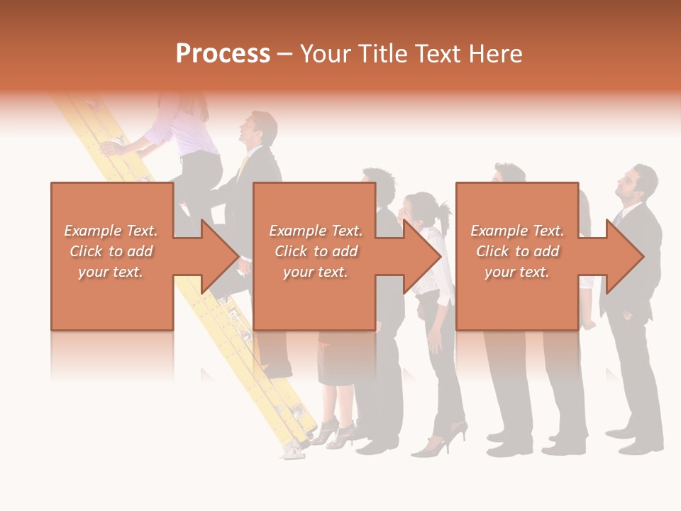 Ladder Females Corporate PowerPoint Template
