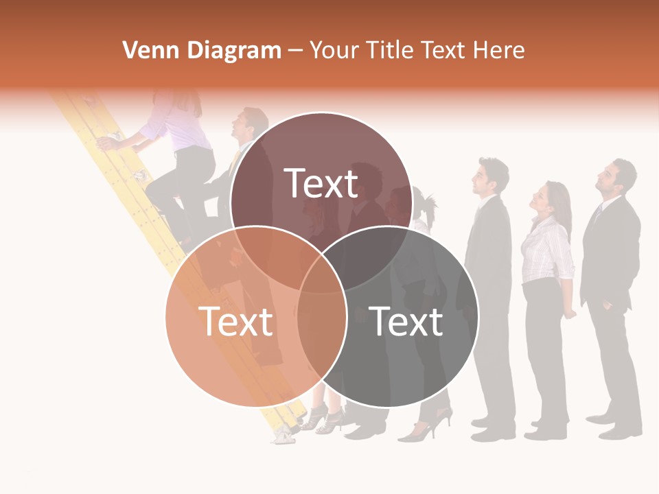 Ladder Females Corporate PowerPoint Template